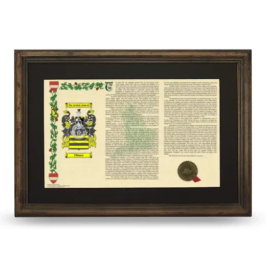 Filman Deluxe Armorial Landscape Framed - Brown
