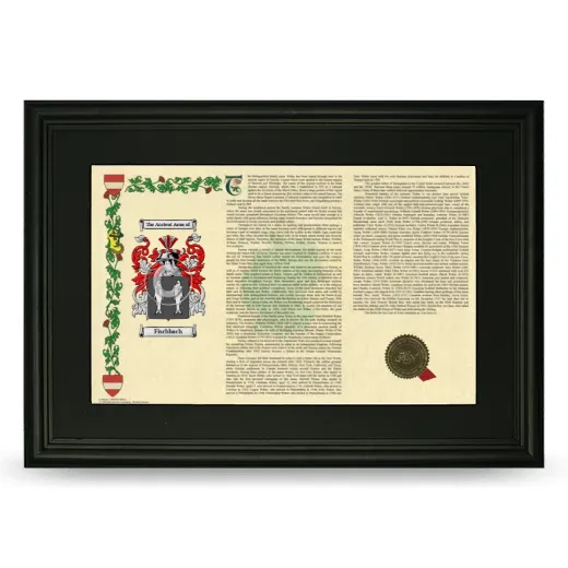 Fischbach Deluxe Armorial Landscape Framed- Black