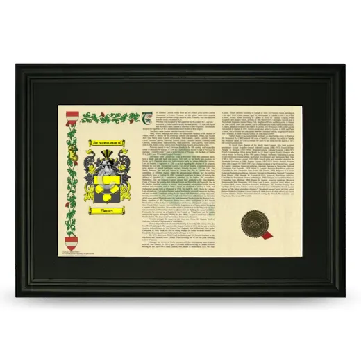 Flamer Deluxe Armorial Landscape Framed- Black
