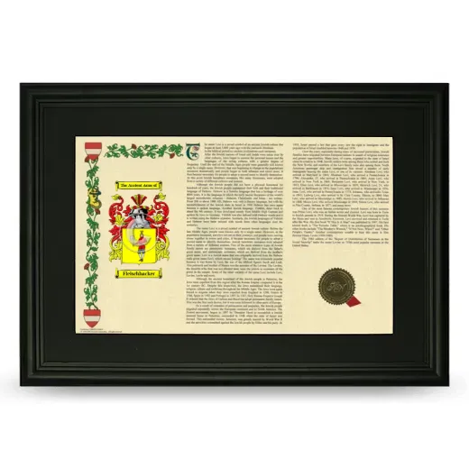 Fleischhacker Deluxe Armorial Landscape Framed- Black