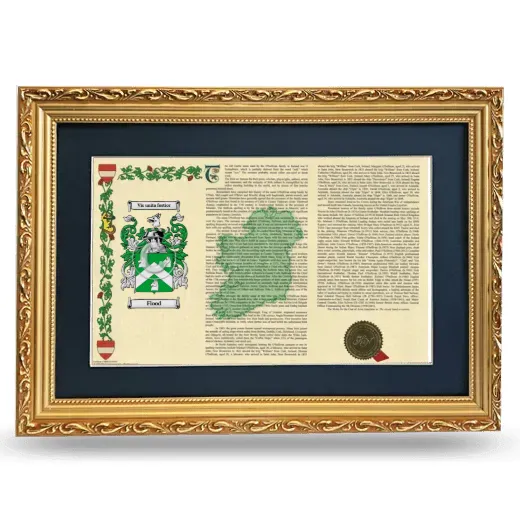 Flood Deluxe Armorial Landscape Framed - Gold