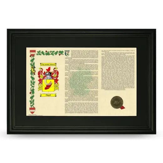 Flugel Deluxe Armorial Landscape Framed- Black
