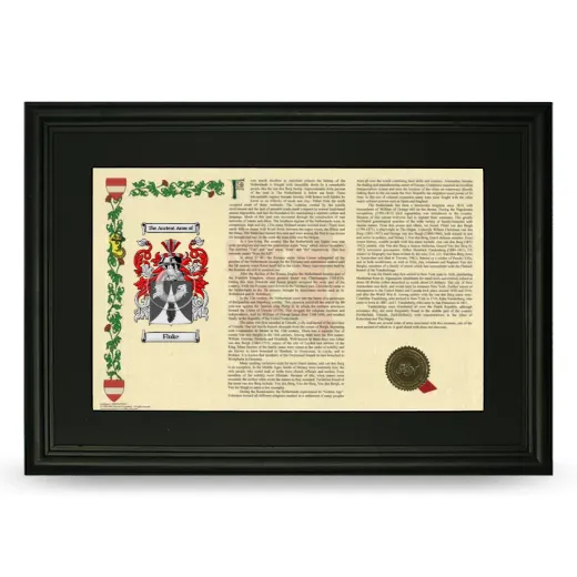 Fluke Deluxe Armorial Landscape Framed- Black