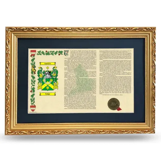 Fodge Deluxe Armorial Landscape Framed - Gold