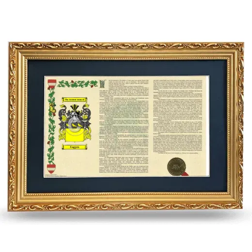 Foggen Deluxe Armorial Landscape Framed - Gold