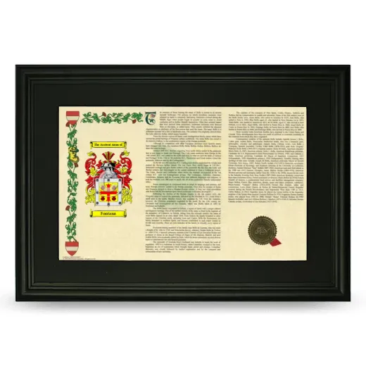 Fontana Deluxe Armorial Landscape Framed- Black