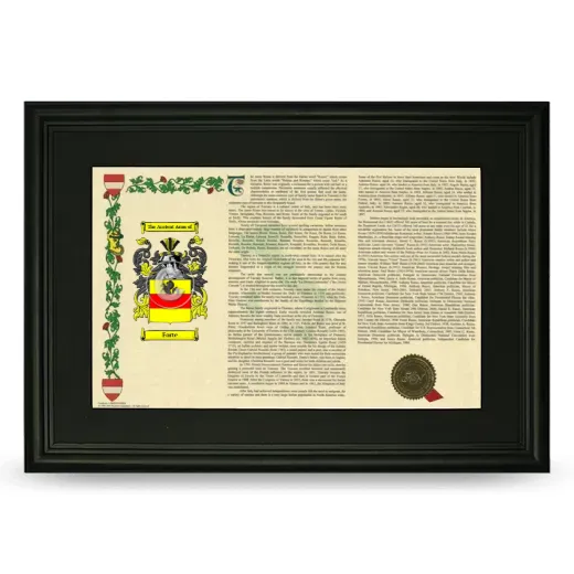 Forte Deluxe Armorial Landscape Framed- Black