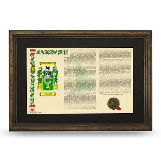 Fothergill Deluxe Armorial Landscape Framed - Brown