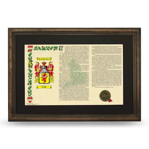 Frainy Deluxe Armorial Landscape Framed - Brown