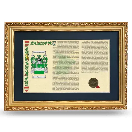 Franca Deluxe Armorial Landscape Framed - Gold