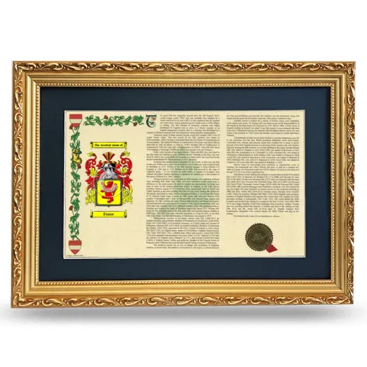 Frane Deluxe Armorial Landscape Framed - Gold