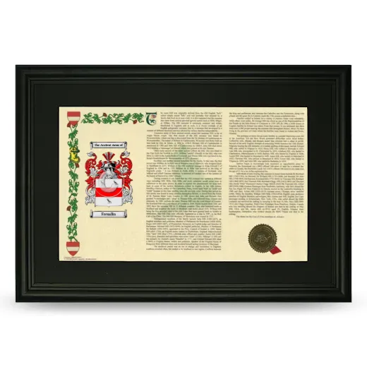 Fremlin Deluxe Armorial Landscape Framed- Black