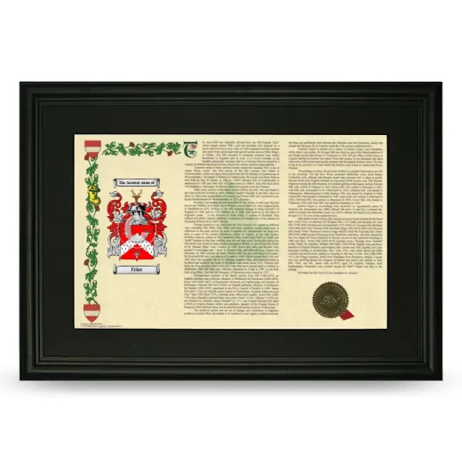 Frint Deluxe Armorial Landscape Framed- Black