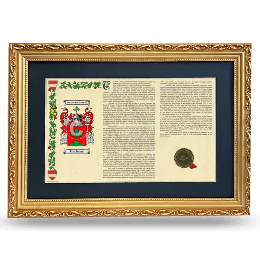 Frischman Deluxe Armorial Landscape Framed - Gold