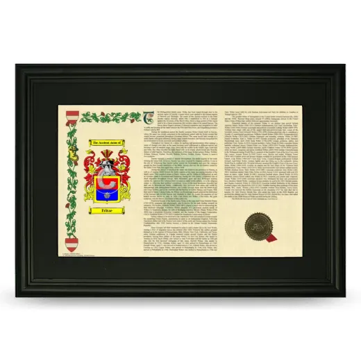 Fritze Deluxe Armorial Landscape Framed- Black