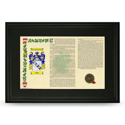 Frolic Deluxe Armorial Landscape Framed- Black