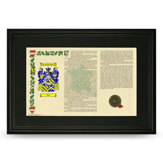 Fyo Deluxe Armorial Landscape Framed- Black