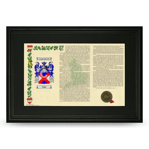 Gaige Deluxe Armorial Landscape Framed- Black