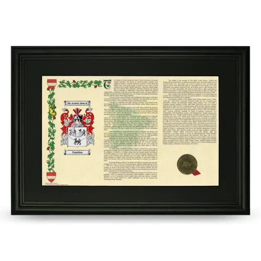 Gamino Deluxe Armorial Landscape Framed- Black