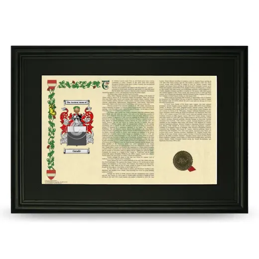 Gande Deluxe Armorial Landscape Framed- Black