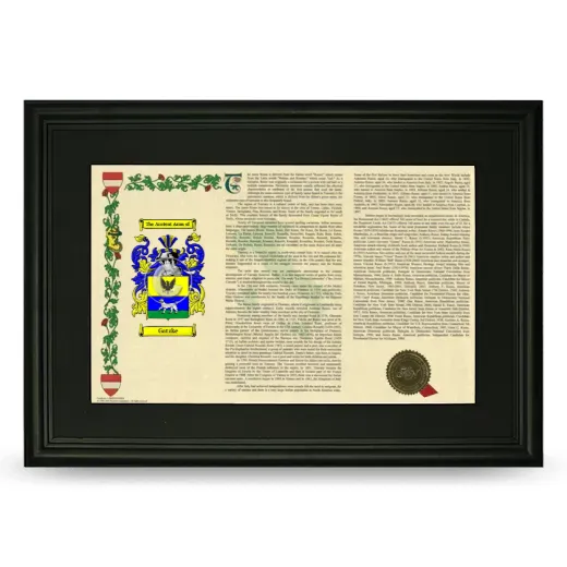 Gatzke Deluxe Armorial Landscape Framed- Black