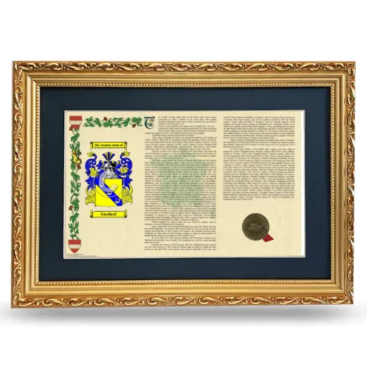 Gaudard Deluxe Armorial Landscape Framed - Gold