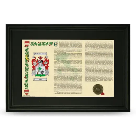 Gelli Deluxe Armorial Landscape Framed- Black