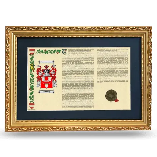 Ginsburg Deluxe Armorial Landscape Framed - Gold