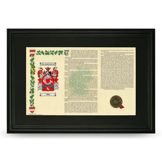 Glub Deluxe Armorial Landscape Framed- Black