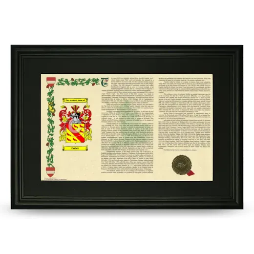 Gober Deluxe Armorial Landscape Framed- Black