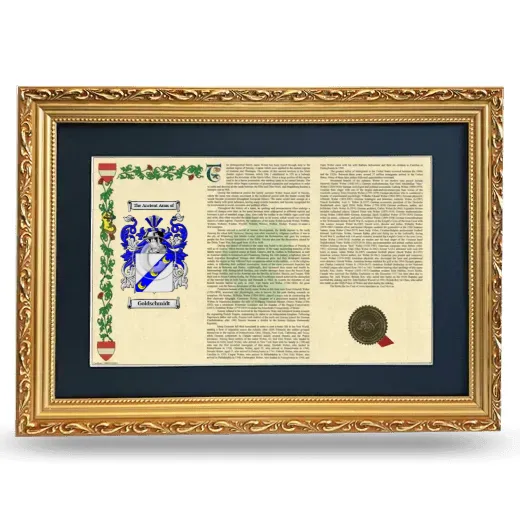 Goldschmidt Deluxe Armorial Landscape Framed - Gold