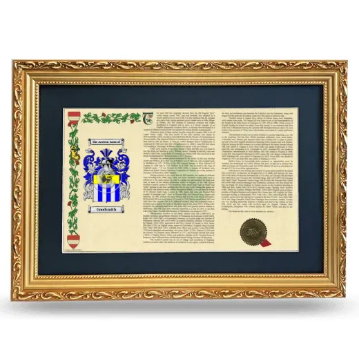 Goodsmith Deluxe Armorial Landscape Framed - Gold