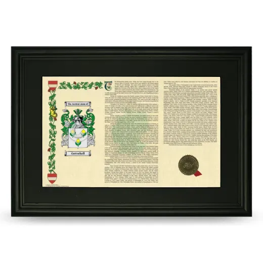 Gottschall Deluxe Armorial Landscape Framed- Black