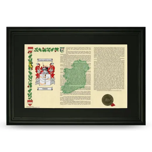 Gowan Deluxe Armorial Landscape Framed- Black