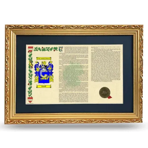 Graeff Deluxe Armorial Landscape Framed - Gold