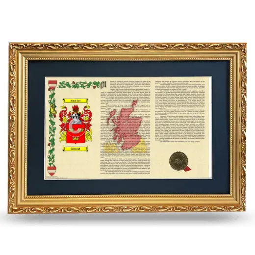 Grannd Deluxe Armorial Landscape Framed - Gold