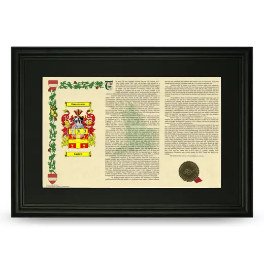 Guiles Deluxe Armorial Landscape Framed- Black