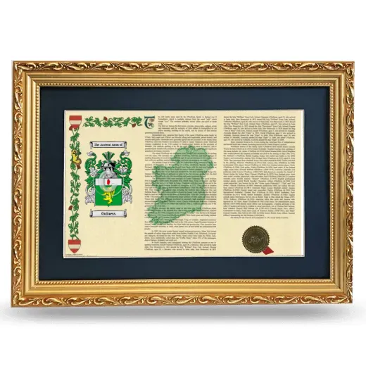 Guiness Deluxe Armorial Landscape Framed - Gold