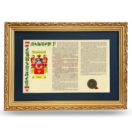 Guntar Deluxe Armorial Landscape Framed - Gold