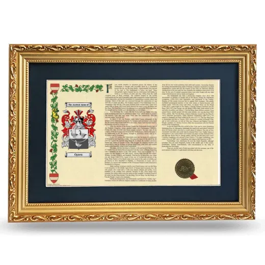 Gyzen Deluxe Armorial Landscape Framed - Gold