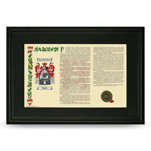 Haack Deluxe Armorial Landscape Framed- Black