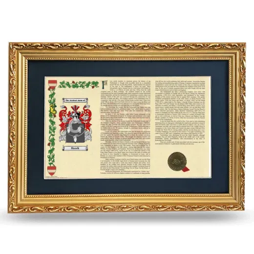 Haack Deluxe Armorial Landscape Framed - Gold
