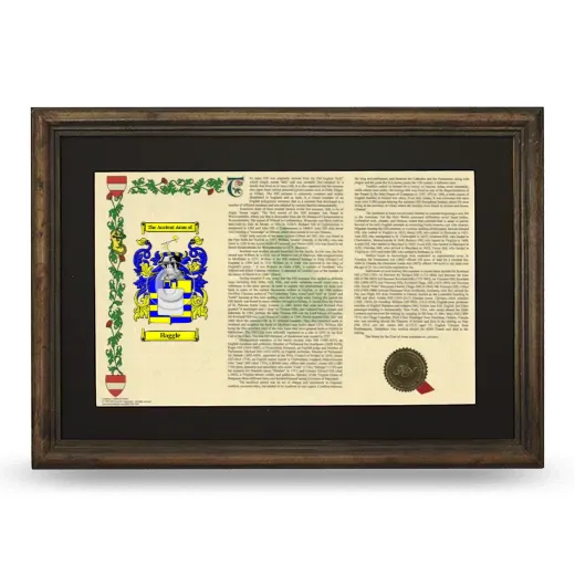 Haggle Deluxe Armorial Landscape Framed - Brown
