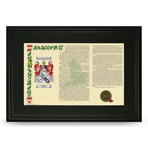 Haim Deluxe Armorial Landscape Framed- Black