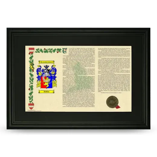 Haltim Deluxe Armorial Landscape Framed- Black