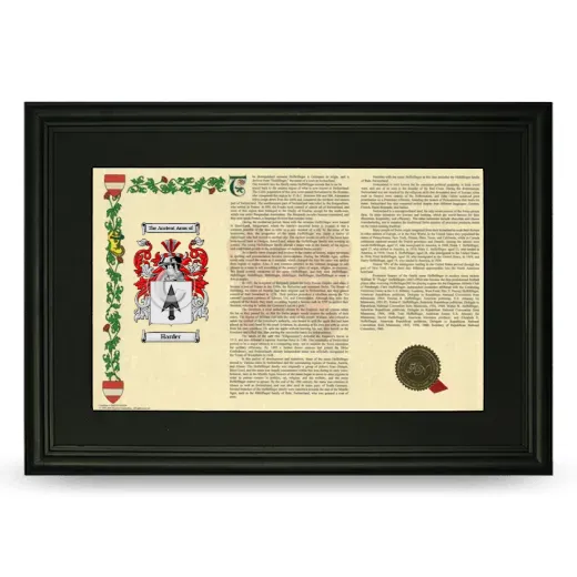 Harder Deluxe Armorial Landscape Framed- Black