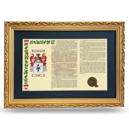 Harder Deluxe Armorial Landscape Framed - Gold