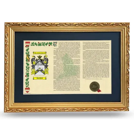 Hartfield Deluxe Armorial Landscape Framed - Gold