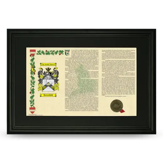 Hattenfield Deluxe Armorial Landscape Framed- Black
