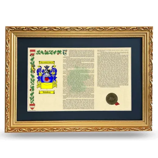 Heimberg Deluxe Armorial Landscape Framed - Gold